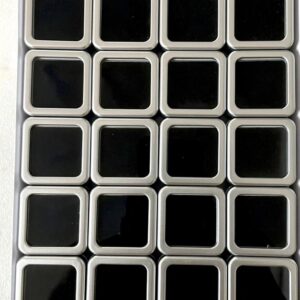1.5x1.5 Plastic Silver Box