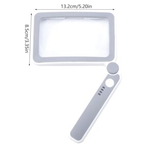 10 LED Power Indicator Rectangle Magnifier 5X