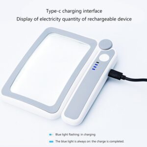 10 LED Power Indicator Rectangle Magnifier 5X