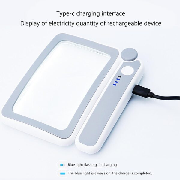 10 LED Power Indicator Rectangle Magnifier 5X - Image 4