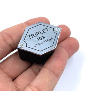 10x Rubber Grip Hexagon Lens Eye Loupe 20.5mm