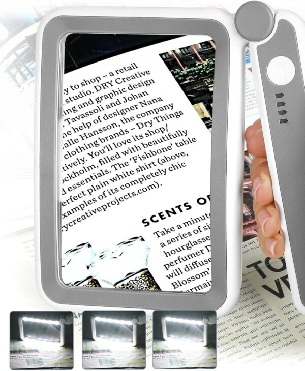 12 LED Power Indicator Rectangle Magnifier 5X - Image 4