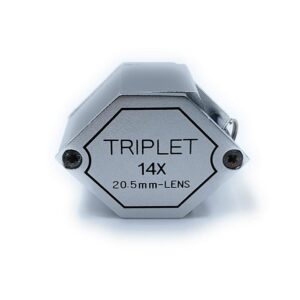 14x Hexagon Light-Weight Aluminium Lens Eye Loupe 20.5mm