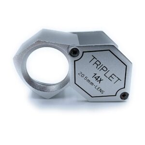 14x Hexagon Light-Weight Aluminium Lens Eye Loupe 20.5mm