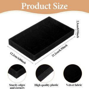 Black Velvet Stackable Jewelry Display Tray