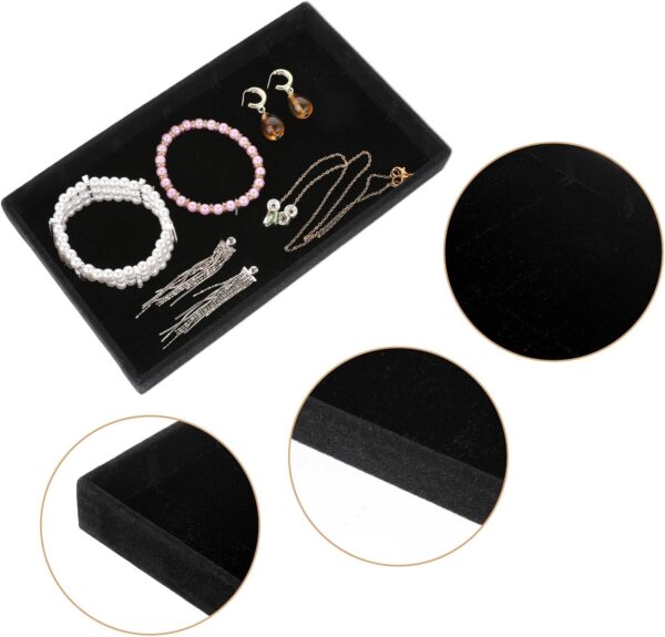Black Velvet Stackable Jewelry Display Tray - Image 2