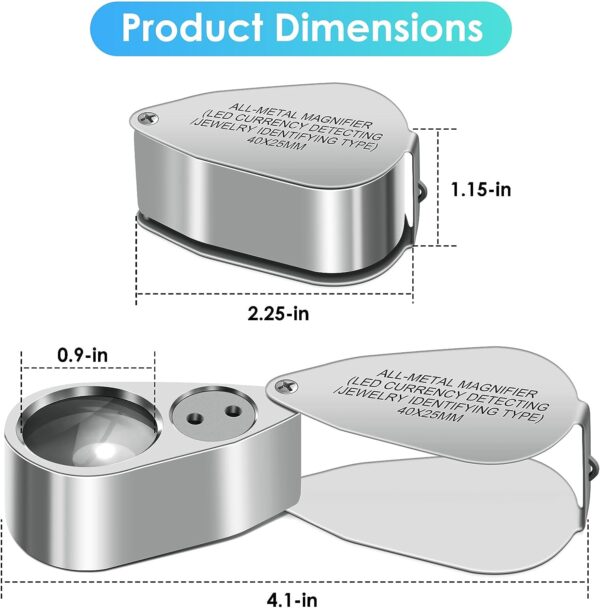 All Metal Magnifier 40x 25mm - Image 2