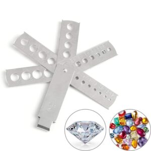 Jewelry Measuring Ruler Tool, Multipurpose Diamond Stone Gem Gauge
