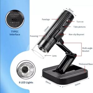 Portable Digital Microscope 50-1000X Magnification