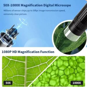 Portable Digital Microscope 50-1000X Magnification