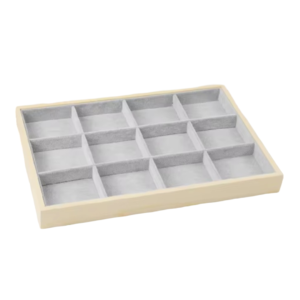 MDF Gray Jewellery Tray with Compartment