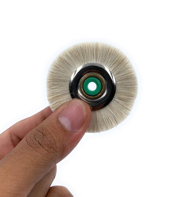 Soft White Nylon Bristle Polishing Brush - Image 2
