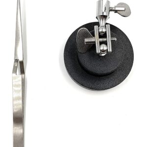 Third Hand Round Base & Cross-Locking Tweezer