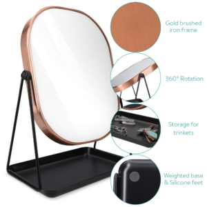 Vanity Mirror with Tray