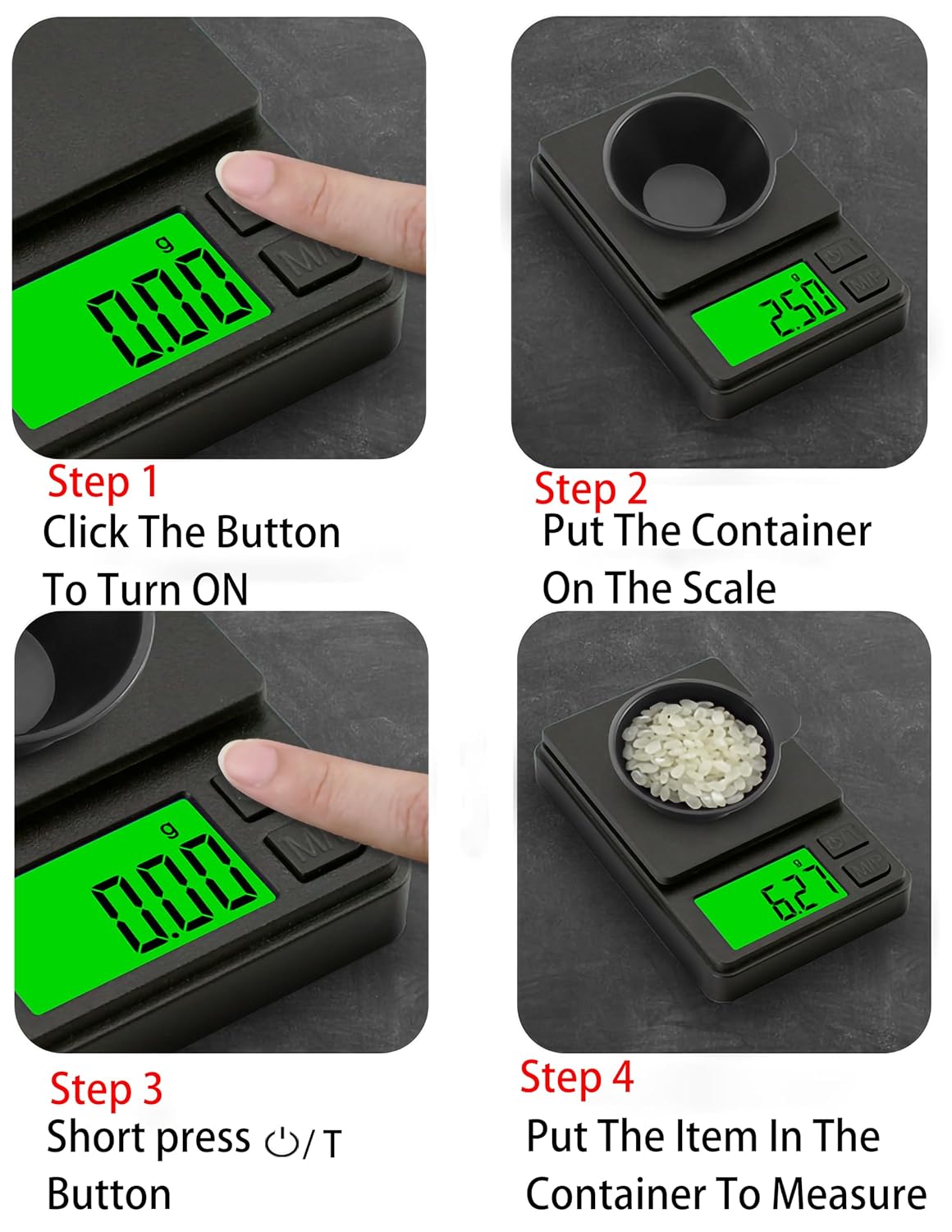 Weigh Gram Scale Digital Pocket Scale 1000g x 0.01g - Image 4