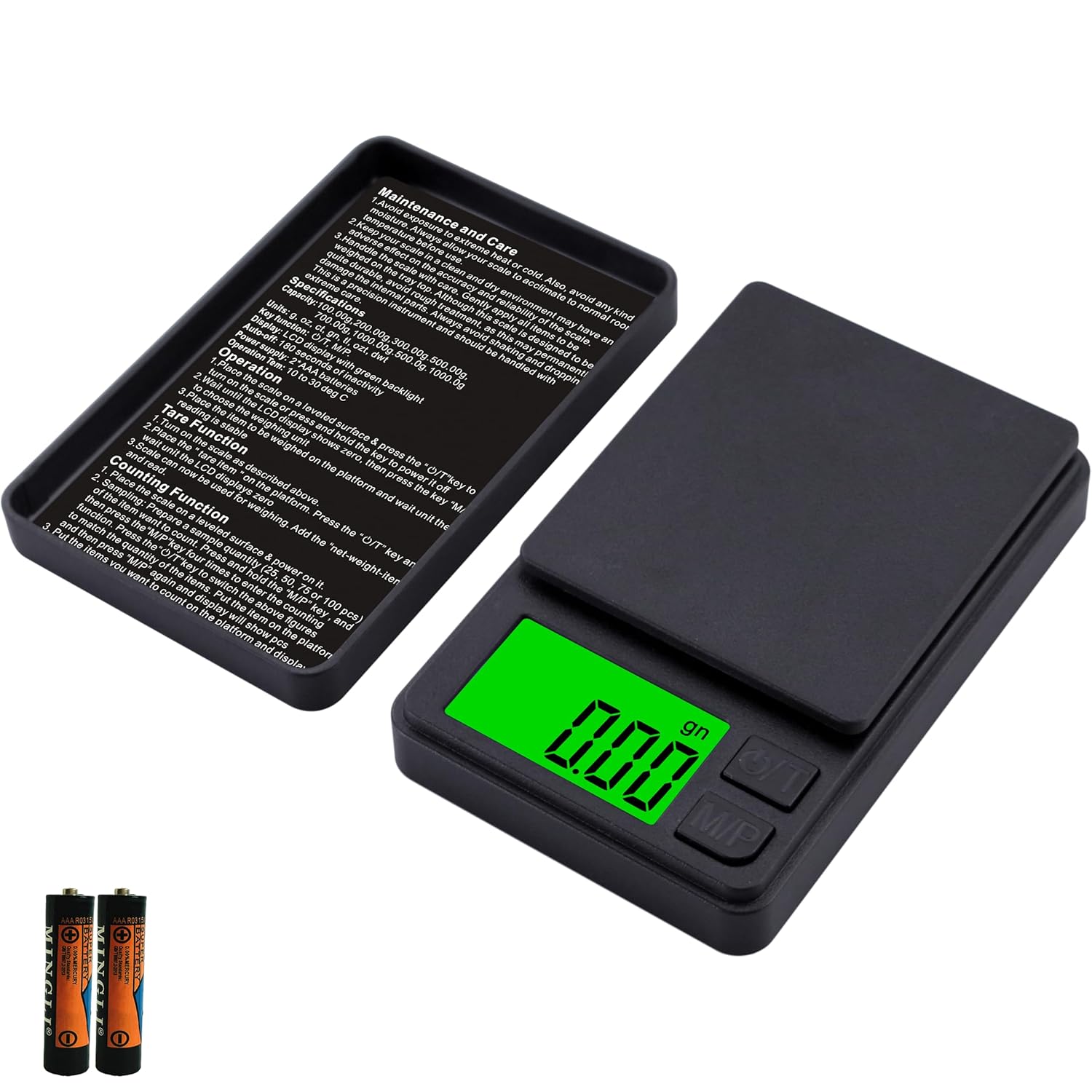 Weigh Gram Scale Digital Pocket Scale 1000g x 0.01g