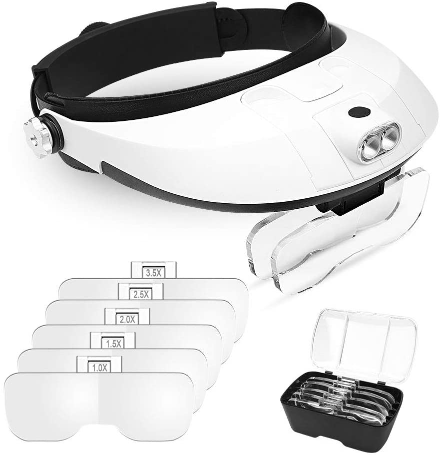Large Lens Head Magnifier Headband Magnifying Glass - Image 2