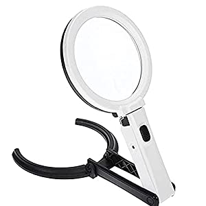 10 LED plug in desk type handheld dual purpose Magnifier