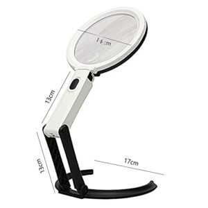 10 LED plug in desk type handheld dual purpose Magnifier