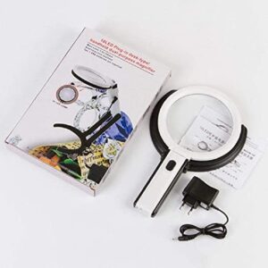 10 LED plug in desk type handheld dual purpose Magnifier