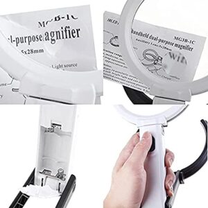 10 LED plug in desk type handheld dual purpose Magnifier