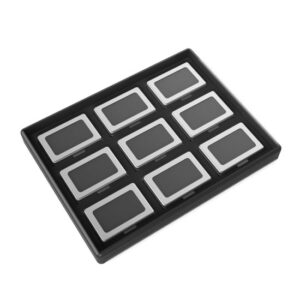 9 pcs of Metal Display Boxes with Tray