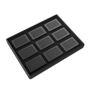 9 pcs of Metal Display Boxes with Tray
