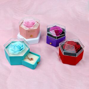 Hexagonal Single Rose Box