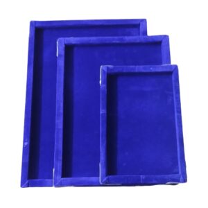 6x9,9x12,10x14 Velvet Tray Blue