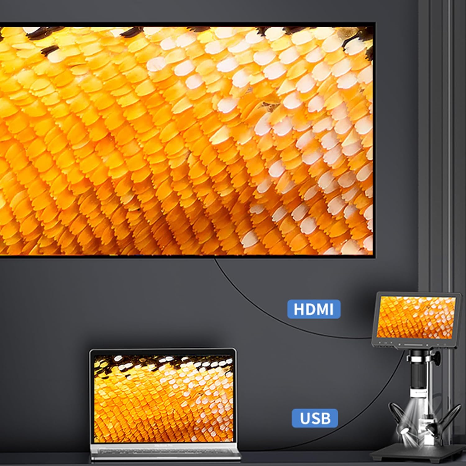 1600x 10.1 inch Digital Microscope - Image 5