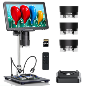 2500x 10.1inch with 3 Lens Digital Microscope