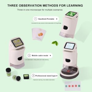 1000x Handheld Microscope,2" HD Screen, Portable