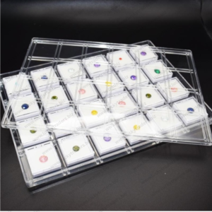 24pcs Gemstone Display Box Tray